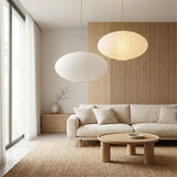 2pcs White Oval Paper Lantern Lampshade Chinese Foldable Ceiling Light Lampshade Hanging Home Decor for Living Room Bedroom