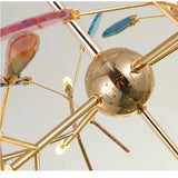 LED Agate Chandelier Modern Firefly Chandelier Living Room Bedroom Flower  Bedroom Kitchen Indoor Tree Branch Pendant Light