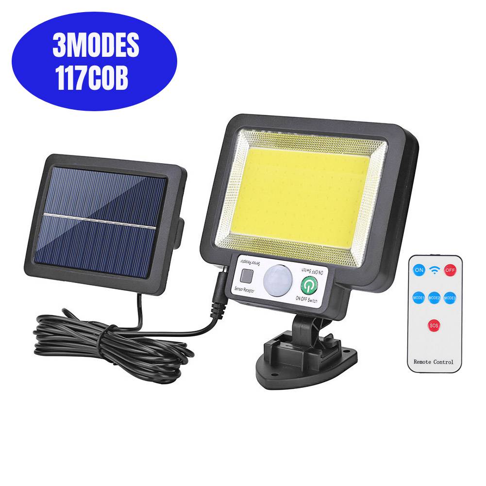 106/318LED Super Bright Outdoor Solar Lamp Waterproof 3 Modes Motion Sensor Human Induction Solar Garden Light Yard Garage Light