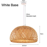 Bamboo Pendant Lamp Hand Knitted Chinese Style Weaving Hanging Lamps 18/19/30cm Restaurant Home Decor Lighting Fixtures