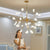 Salon Starry Nordic Modern Firefly Ceiling Chandelier Pendant Lamp G4 Led Lights Home Baby Room Bedroom Living Room Decoration