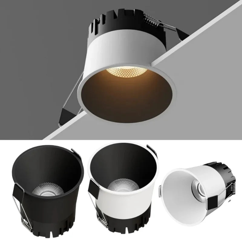 Mini Anti-glare LED COB Spotlight Dimmable LED Downlight 18W 110V 220V Ceiling lamp For Indoor lighting