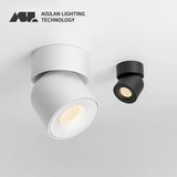 Surface Mounted LED Downlight Indoor Ceiling Light 7W/9W CRI97 Dimmable Adjustable Angle for Corridor Living Room Foyer