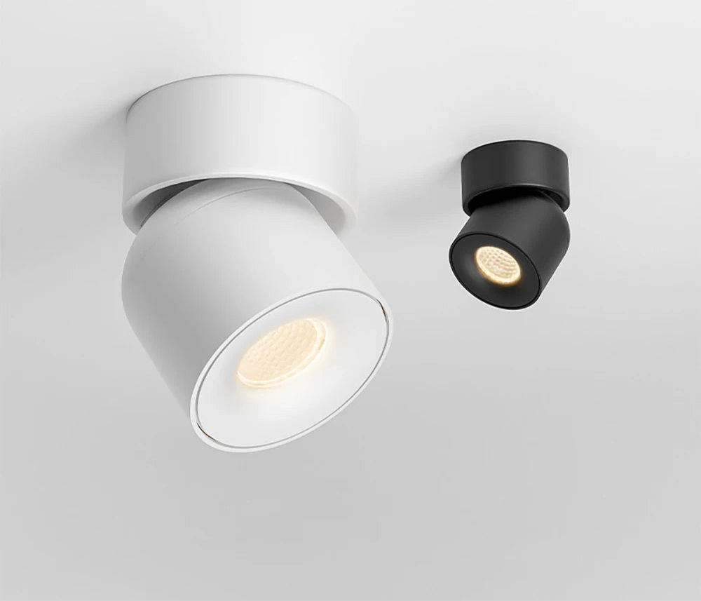 LED Ceiling Spotlight 360° Rotation COB Ceiling Light 7W/9W Surface Mounted Lamp Modern Design for Indoor Lighting