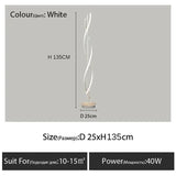 Nordic RGB LED Floor Lamp - Postmodern Spiral Corner Light for Living Room