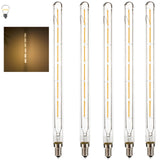 5-Pack T20 Vintage LED Tube Light Bulbs - E14 Retro COB Filament Lamp