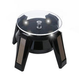 Airship UFO 360-Degree Electric Rotating Display Stand - Solar & Battery Dual-Use Turntable