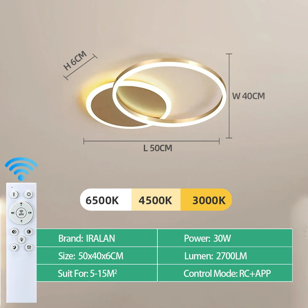 Modern LED Ceiling Chandelier Lighting For Home Living Study Room Bedroom Dimmable Ceiling lamp Indoor Lighting decoration Lamps