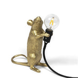 Modern Resin Animal Table Lamp - Mouse, Cat & Squirrel LED Night Light