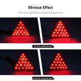 1PCS F1 Style Universal Led Brake Stop Light Triangle LED Rear Tail Light Reverse Safety Strobe Lamp for Car Auto Motorcycle 12V
