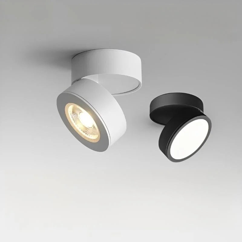 Ultra thin Surface Mounted Rotating Anti Glare Dimmable LED Downlight AC85-290V Ceiling Spotlight Lamp Indoor Lighting