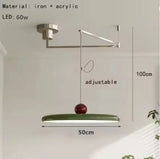 French Rocker arm Hanging Chandelier Light Fixture  Folding LED Colorful Pendant Lamp for Living Room Dining Room Bedroom