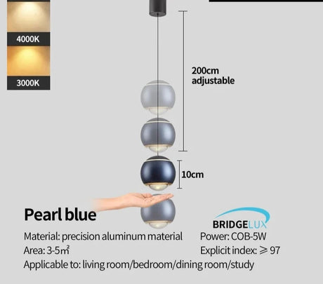 Bedside chandelier modern simple, and luxurious bedroom small chandelier restaurant bar and counter adjustable ceiling light