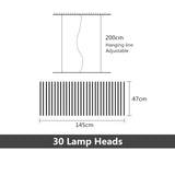 Modern LED Ceiling Chandelier Living Room Lights Home Lustre Interior Decor Dining Table Pendant Lamp Nordic Design Bar Lighting