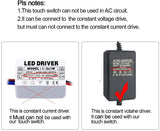 Led Dimmer 12v Touch Switches For LED Strip Light Step less Dimmable Brightness Controller DC 5V -24V Light Dimmer Button Control