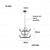 Italian Tree Gold Black Chrome Dimmable LED 2026 Pendant Light Suspension Luminaire Lampen Hanging Lamp For Foyer Dinning Room