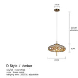 Nordic Glass Ball bedroom chandeliers for Dining Room kitchen fixture pendant lights Restaurant art Decor amber Hanging Lamp