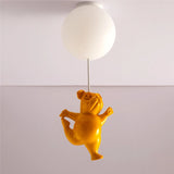 Nordic Cartoon Balloon Ceiling Lamp Creative Warm Resin Animal Dog Ceiling Chandelier Children's Room Bedroom Living Room Decor