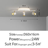 Corridor Led Chandelier With Spotlights Nordic Strip Ceiling Lamp For Living Room Bedroom Balcony Home Decors Lighting Fixtures