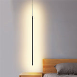 Bedroom Bedside Light LED Pendant Light for Living Room Adjustable Line Strip Hanging Lamp TV Wall Home Decor Modern Fixture