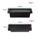 IP65 Outdoor Wall Sconce Lamp Waterproof LED Step Light Outdoor Recessed Stair Light Garden corridor LED Footlight