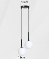 Modern Glass Ball Led Pendant Lamp Fixtures Bedside Gold Indoor Kitchen Hanging Lights Luminaire Dining Room Lighting Decoration