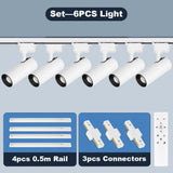 Remote Control Set LED Track Light Dimmable Ceiling Spotlight Rail Light Led Track Rail Spotlight Clothing Store Ceiling Lights
