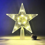 15/20cm Christmas Decoration LED Star Light Christmas Tree Pendant Ornaments for Home Decor Navidad New Year 2025 Gift Accessory