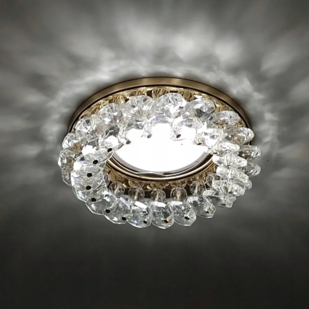 Gold Led Downlights GU10 MR16 Ceiling Light Recessed Down Light Round 75mm Cutout Spot Light Indoor Lighting Fixture