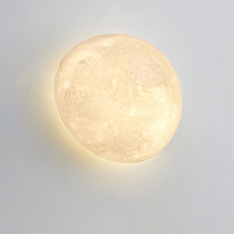 3D Moon Wall Lamps Semicircular Moon Planet Light Minimalist Nordic Home Decor Living Room corridor Bedroom Bedside Wall Lights