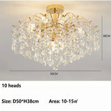 French Ceiling Lamps Luxury Crystal Pendant Light for The Living Room LED Interior Luster Home Decoration Hanging Light
