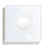 Dimmer Light Switch Adjustable Rotary Knob Crystal Glass Mechanical LED Dimmable Brightness Memory Wall Mounted Switches