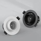 Embedded LED zoom spotlights, COB downlights, background wall aisle ceiling lights, adjustable 9W12W15W indoor lighting fixtures