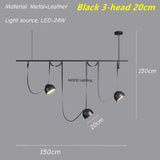 Italian Designer Leather Pendant Lamp Nordic LED Ceiling Chandelier Duplex Home Living Dining Room Hanging Lights Modern Fixture