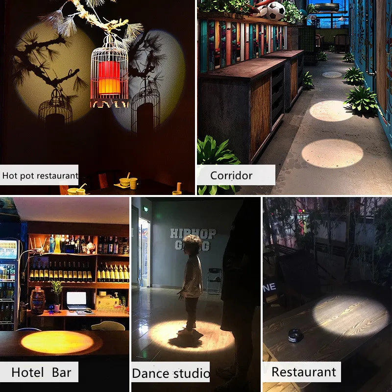 Spotlights Background LED Track light Lamp Round 7w 10w 15w 20w 30w 110-220V Cob KTV Bar Restaurant Cafes Museum Zoom Light Lighting