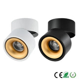 Folding And Rotating Surface Mounted LED Downlights 7W 10W 12W 15W 20W 24W Dimmable COB Ceiling Lamp Spot Lights CRI95 AC90-260V