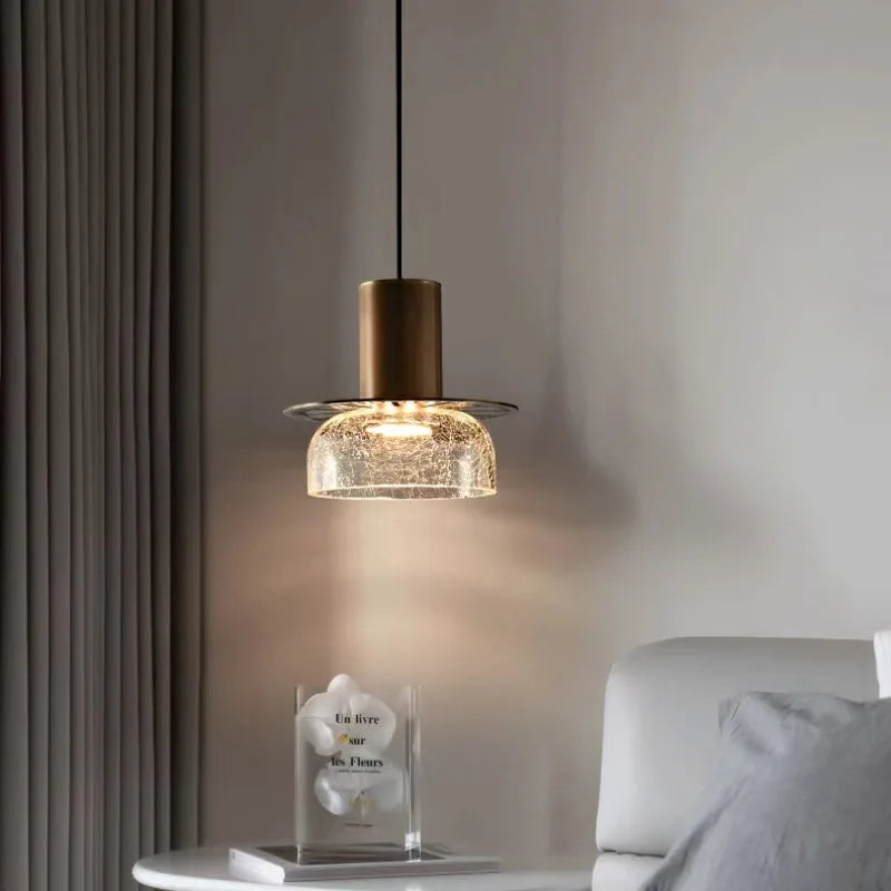 Nordic crack new minimalist retro bedside pendant light