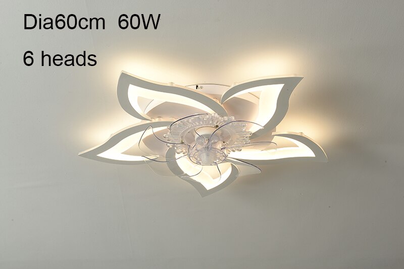 Modern LED Ceiling Fan With Light for Bedroom Living room Acrylic Home Decor LED Fan Lamp Modern Ceiling lights with Fans