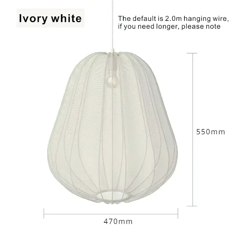 2026 Silk Lantern Hanging Chandelier Light Fixture Cloth Pendant Lamp For Living Room Bedroom Restaurant Dining Room Home Decor