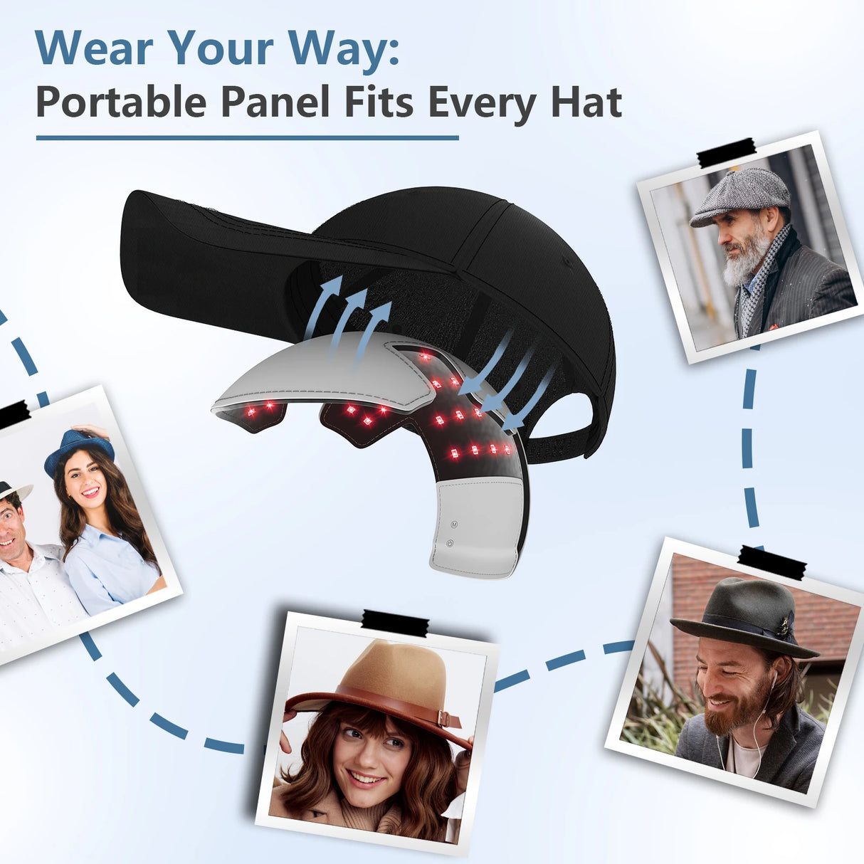 Hair Growth Cap Red Light Therapy Cap Device Anti Hair Loss Led Hair Growth Hat Near Infrared Relax Head Treatment 70x630nm
