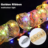 Ribbon Fairy Light Christmas Decoration Christmas Tree Ornaments For Home 2023 Xmas String Lights Navidad Natal New Year 2024