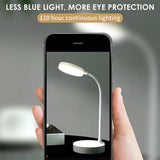 Portable LED Desk Lamp USB Plug in Table Light Support 3 Color Stepless Dimming Eye Protection Bedroom Bedside Lamp