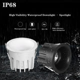 IP68 Outdoor waterproof spotlights 9W-70W embedded LED downlights AC-85-265V Bathroom Kitchen balcony shopping mall interior