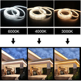 LED Strip Waterproof 12V 24V DC IP67 Natural White 4000K /Warm White 120LEDs/m 2835  Flexible Tape LED Light Lamp