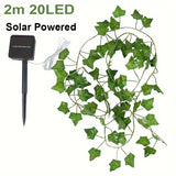 2/5/10M Ivy String Lights 20/50/100 LEDs Solar Fairy Lamp 8 Modes Hanging String Light for Garden Wedding Party Christmas Decor