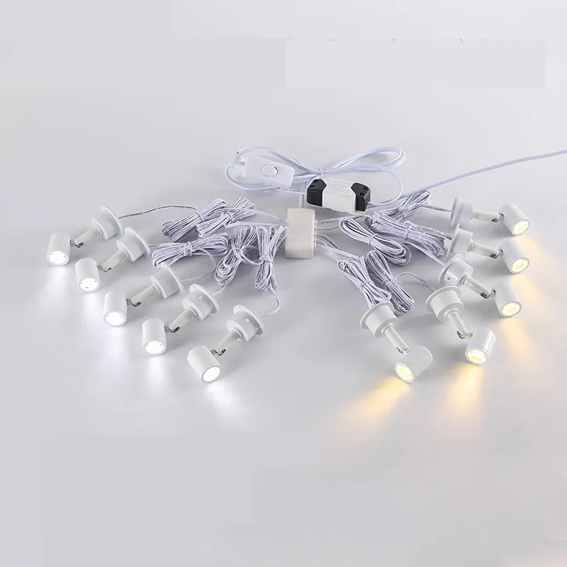 LED Cabinet Lights 12W 10W 6W Downlight Showcase Lamp Model Display Counter Wine Garage Kit Exhibition Case Shelf Mini Spot Light