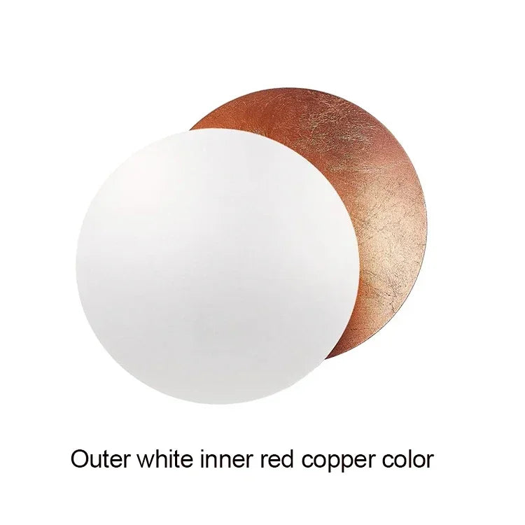 Modern Round Eclipse LED Wall Lamp - Minimalist Indoor Corridor Lighting