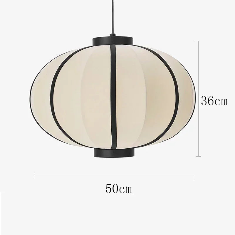 Vintage Danish Cloth Pendant Light - Rustic Fabric E27 Ceiling Hanging Lamp Fixture for Living Room, Dining Room & Bedroom
