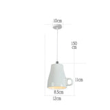 Ceramic Led Pendant Light Modern Tea Cup Teapot Hanging Lamp Kitchen Dining Room Lights Bar Cafe Home Decor Lighting Fixtures