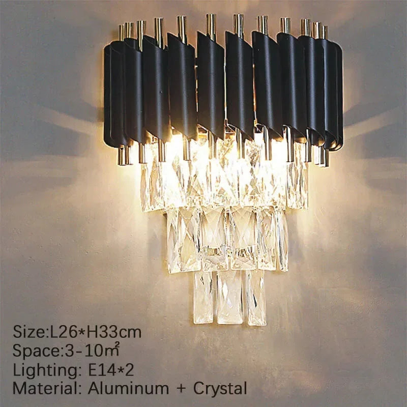 Home Appliance Crystal Ceiling Chandelier Luxury Dining Room Pendant Lamp Modern New Living Room Decor LED Bedroom Hanging Light